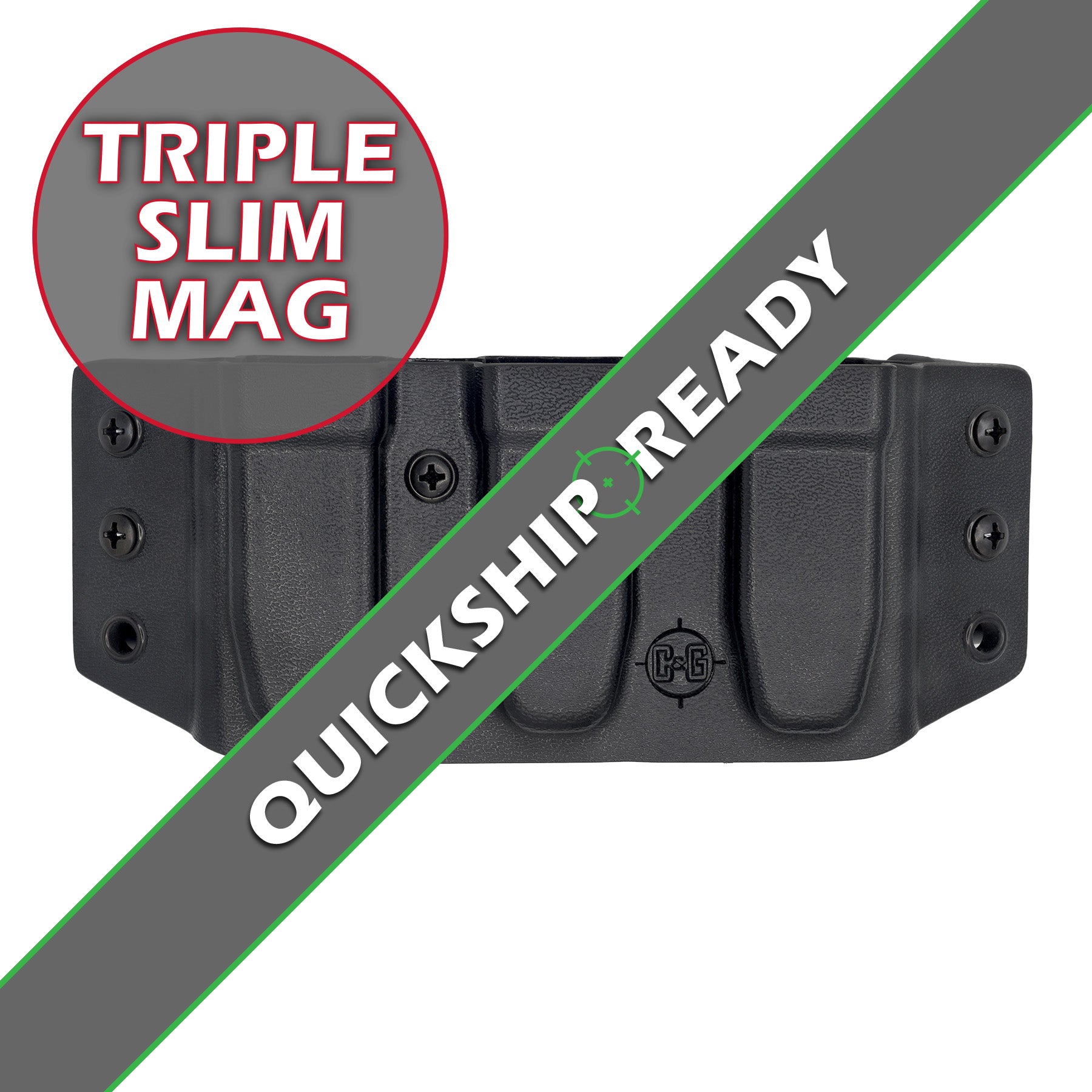 OWB Molle Attachment Straps | Attachment | C&G Holsters Short (3 Folded)