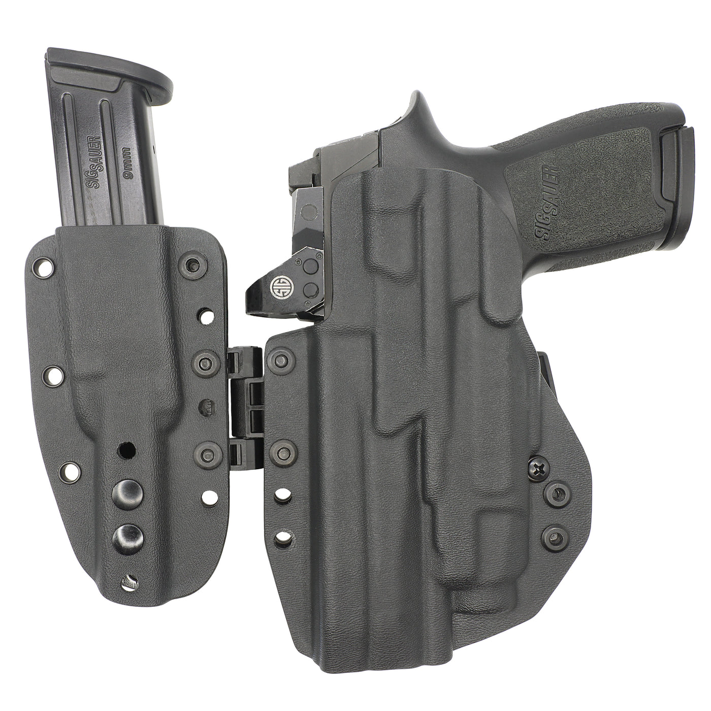 C&G Holsters Quickship AIWB MOD1 LIMA SIG P320 Streamlight TLR7 holstered back view